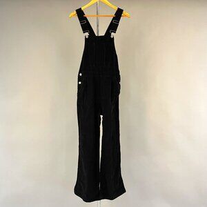 Zara Women's Corduroy Overalls In Black Size S